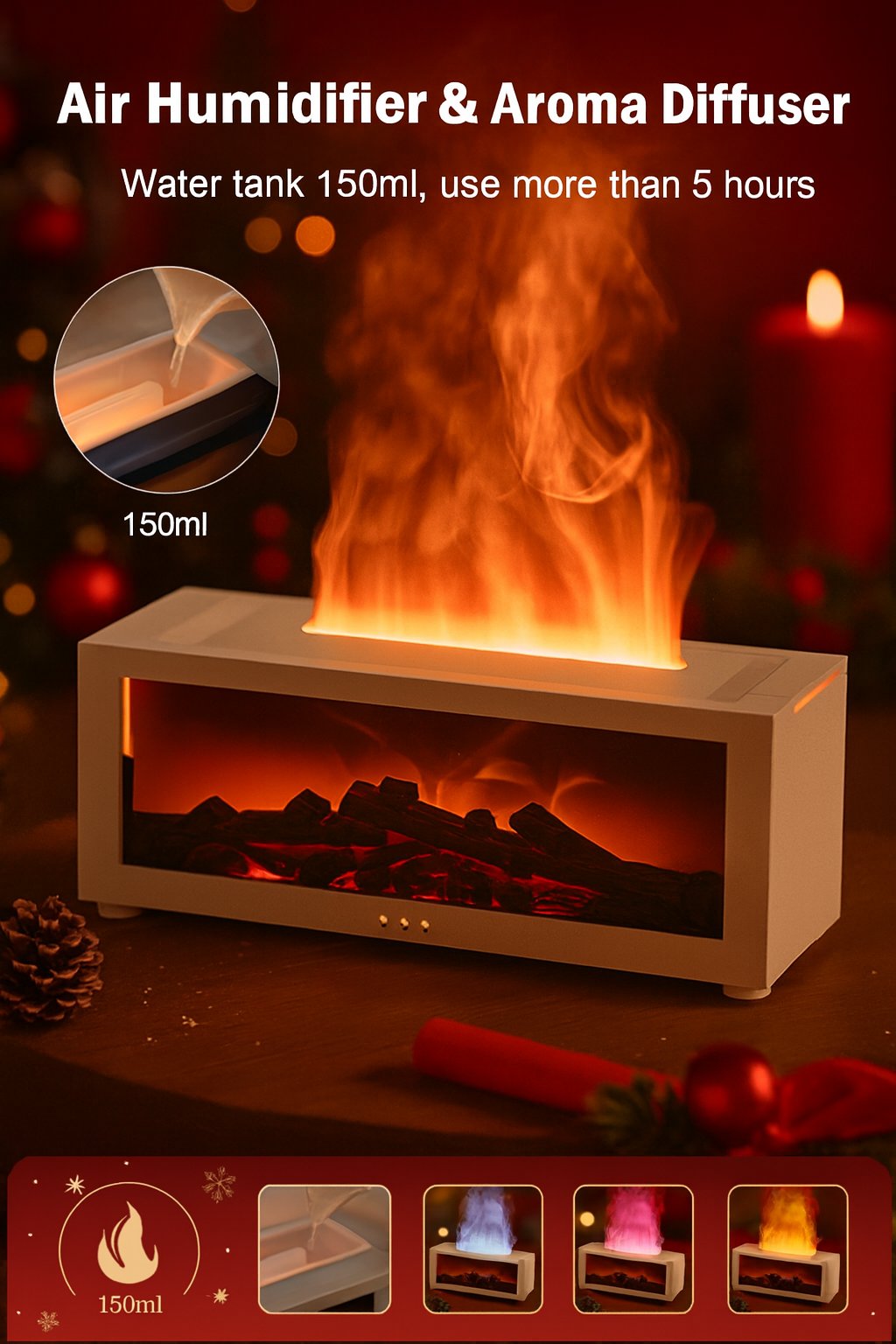 FestivoFlame™ — Premium LED Flame Diffuser